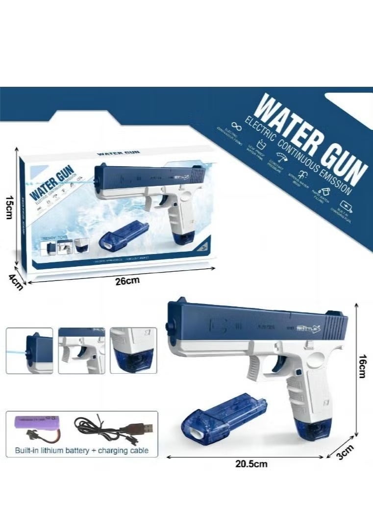Glock Water Gun Toy for Kids,Electric Succession with Double Magazine Children's Water Play Toy,Fighting Toy Water Gun - Image 3
